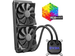 Tarjeta de video EVGA CLC 280mm All-In-One RGB LED CPU Liquid Cooler, 2x FX13 140mm PWM Fans, Intel, AMD, 400-HY-CL28-V1 LGA 1700 Compatible