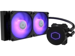 CoolerMaster MasterLiquid ML240L RGB V2, Close-Loop AIO CPU Liquid Cooler, Dual SickleFlow 120mm, RGB Lighting, 3rd Gen Dual Chamber Pump for AMD Ryzen/Intel LGA1200/1151 LGA 1700 Compatible